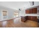 Modern kitchen with wood cabinets, stainless steel appliances, and hardwood floors at 260 Manning Sw Rd # 76, Marietta, GA 30064