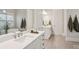 Bathroom features double vanity, soaking tub, and modern finishes at 3332 Old Concord Se Rd, Smyrna, GA 30082