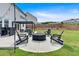 Well-maintained backyard featuring a cozy fire pit area and stylish outdoor furniture, perfect for entertaining at 87 Rushing View Gln, Dallas, GA 30157