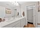 Bathroom features dual sinks with a view of a shower stall at 87 Rushing View Gln, Dallas, GA 30157