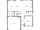 Downstairs floorplan featuring a kitchen, dining area, Gathering room, living room, garage, foyer, pantry, hall and bath at 87 Rushing View Gln, Dallas, GA 30157