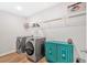 Laundry room featuring a modern washer and dryer at 87 Rushing View Gln, Dallas, GA 30157