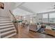 Spacious living area with hardwood floors, recessed lighting, and an open concept design at 87 Rushing View Gln, Dallas, GA 30157