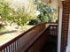 Wooden deck overlooking the landscaped backyard at 893 Andrews Dr, Conyers, GA 30012
