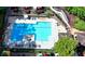 Aerial view of a community pool with lounge chairs at 795 Hammond Dr # 1108, Atlanta, GA 30328