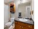 Functional bathroom featuring a neutral color palette, practical storage, and shower with a curtain at 805 Pleasant Hill Nw Rd # 231, Lilburn, GA 30047