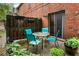 Charming patio area featuring a glass table, seating for four, and lush greenery all around at 805 Pleasant Hill Nw Rd # 231, Lilburn, GA 30047