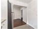 Kitchen with stainless steel appliances and view of living area at 1230 Piedmont Ne Ave # 405, Atlanta, GA 30309