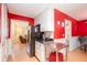 Well-lit kitchen with stainless steel appliances and open view to the living room at 4801 Deer Chase, Powder Springs, GA 30127
