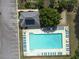 Overhead view of the community pool and lounge chairs, showcasing a relaxing retreat at 330 Bay Grove Rd, Loganville, GA 30052
