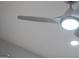 Close-up of modern ceiling fan with integrated lighting, providing both style and functionality to the room at 3421 Fawn Trl, Marietta, GA 30066