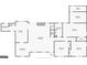 Floor plan showing the layout of the main level with kitchen, living, dining, and bedrooms at 3421 Fawn Trl, Marietta, GA 30066