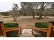 Covered porch overlooking the spacious front yard with mature trees and landscaping at 3421 Fawn Trl, Marietta, GA 30066