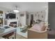 Cozy living room with fireplace, plush seating, area rug, and stylish decor accents at 314 3Rd Ne St # 4, Atlanta, GA 30308