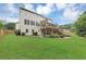 Spacious backyard featuring a multi-level deck and patio, perfect for outdoor entertaining and relaxation at 1487 Monarch Ct, Marietta, GA 30062
