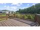 Wooden deck perfect for enjoying the outdoors with a view of the lush greenery at 3735 Hazel Ave, Cumming, GA 30040