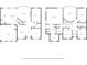 Home floor plans featuring the first and second floors, including the room layouts of the entire house at 361 Traditions Ln, Hampton, GA 30228