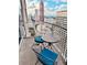 Outdoor balcony overlooking the city, furnished with a table and chairs at 400 W Peachtree Nw St # 3412, Atlanta, GA 30308