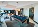 Game room featuring a billiard table, lounge seating, and access to the theater room at 400 W Peachtree Nw St # 3412, Atlanta, GA 30308
