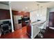 Well-equipped kitchen featuring stainless steel appliances, granite counters, and a breakfast bar at 400 W Peachtree Nw St # 3412, Atlanta, GA 30308