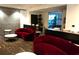 Welcoming lobby with comfortable velvet seating and modern design at 400 W Peachtree Nw St # 3412, Atlanta, GA 30308