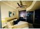 Comfortable main bedroom with large windows and a ceiling fan at 400 W Peachtree Nw St # 3412, Atlanta, GA 30308