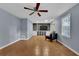 Finished basement area featuring neutral walls and tile floors at 1010 San Marcos Cv, Lawrenceville, GA 30043