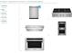 Kitchen appliances package featuring a dishwasher, range, vent hood, wall oven, and microwave at 4710 Crestline View Rd, Cumming, GA 30028