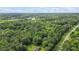 Aerial view of a heavily wooded lot, positioned near a road and a lake, offering both accessibility and nature at 820 Airline Rd, Mcdonough, GA 30252