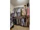 Walk-in closet with custom shelving for maximum storage, complete with rods, shelves, and organizers at 820 Airline Rd, Mcdonough, GA 30252