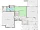 Detailed floor plan showcasing layout of home, featuring spacious living areas and attached garage at 820 Airline Rd, Mcdonough, GA 30252