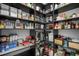 Well-stocked pantry with organized shelving and storage solutions at 411 Oakleigh Ave, Woodstock, GA 30188