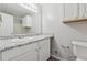 Bright bathroom features a large vanity with a granite countertop at 4200 Sterling Pointe Dr, Douglasville, GA 30135