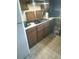 This kitchen features a gas cooktop and plenty of storage space at 1195 Christian Circle, Conyers, GA 30013