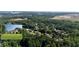 Beautiful aerial view of home showcasing the lovely green backyard, surrounded by beautiful trees in a quiet neighborhood at 5832 Sycamore Ridge Dr, Sugar Hill, GA 30518