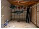 Functional storage room with exposed beams and shelving at 6625 Eagle Pt, Suwanee, GA 30024