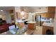 Kitchen and dining area featuring stainless steel appliances at 2703 Hillvale Cove Dr, Lithonia, GA 30058