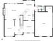 Layout of the home showing the kitchen, living, dining, and garage areas at 1558 Amberwood Creek Nw Dr, Kennesaw, GA 30152