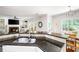 Kitchen sink featuring granite countertops, stainless steel appliances, and an open design at 1558 Amberwood Creek Nw Dr, Kennesaw, GA 30152