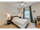 Comfortable bedroom featuring soft carpet, bright natural light, and neutral paint at 4590 Sierra Creek Dr, Hoschton, GA 30548