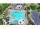 Gorgeous community pool with slides, splash pad, lap lanes, and nearby parking at 4590 Sierra Creek Dr, Hoschton, GA 30548