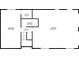 Floor plan of the basement level showing a room, laundry area, hall, and access to a garage at 4958 Alpine Ct, Winston, GA 30187
