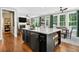 Open concept kitchen flows to dining room with views at 1223 Gathering Oaks Se Ct, Mableton, GA 30126