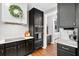 Modern kitchen with stainless steel appliances and white subway tile at 1223 Gathering Oaks Se Ct, Mableton, GA 30126