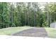 Large backyard space featuring a mix of grassy lawn and freshly mulched areas, next to treeline at 330 Carriage Glen Ln, Woodstock, GA 30188