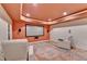 Home theater featuring a large screen, ambient lighting, and comfortable seating for an immersive viewing experience at 12130 Helleri Holw, Alpharetta, GA 30005