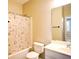 This bathroom has a tub, shower, toilet, and vanity with a sink at 1668 Sabastian Ne Pt, Atlanta, GA 30329