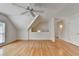 Bonus room featuring hardwood floors, bright lighting and a ceiling fan at 525 Hunnicutt Se Rd, Mableton, GA 30126