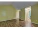 Bright bedroom with vaulted ceilings and hardwood floors at 165 Country Mill Ln, Stockbridge, GA 30281