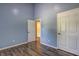 Bedroom with vaulted ceilings featuring convenient access to an adjoining room at 165 Country Mill Ln, Stockbridge, GA 30281